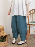 【Sサイズ WEB限定】【接触冷感/イージーケア】タックテーパードパンツ