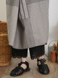 裾レースカットペチパンツ