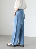 サイドフリンジデニムパンツ